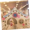 ORFOFE 3-Piece Hamster Toy Wooden Villa view 3