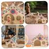 ORFOFE 3-Piece Hamster Toy Wooden Villa view 4