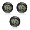 Okaywork Mini Digital Thermometer and Hygrometer, -50°C to +70°C, 3-Pack view 1