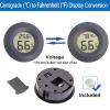 Okaywork Mini Digital Thermometer and Hygrometer, -50°C to +70°C, 3-Pack view 3