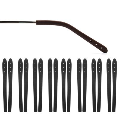 OPUGIT 8 Pairs Eyeglass Temple Tips, Non-Slip Silicone Sleeves for Thin Metal Frames, Black