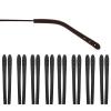 OPUGIT 8 Pairs Eyeglass Temple Tips, Non-Slip Silicone Sleeves for Thin Metal Frames, Black view 1
