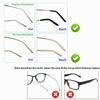 OPUGIT 8 Pairs Eyeglass Temple Tips, Non-Slip Silicone Sleeves for Thin Metal Frames, Black view 3