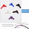 OPUGIT 8 Pairs Eyeglass Temple Tips, Non-Slip Silicone Sleeves for Thin Metal Frames, Black view 4