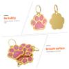 VILLFUL 3-Piece Pet ID Paw Print Dog Tag Set view 2
