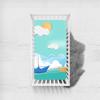 Odot Baby Crib Fitted Sheet, White Clouds, 65 x 95 cm view 1