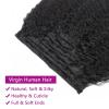 Women's 12–26 in. Tangled Straight Clip-Ins for Black Women, Double-Drawn Remy Human Hair, Full Head, Natural Black, 18 Clips with 8-Piece Messy Hair Bun (2 view 3