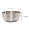 Beatifufu Stainless Steel Shaving Soap Bowl for Wet Shaving, Silver, Compact view 2