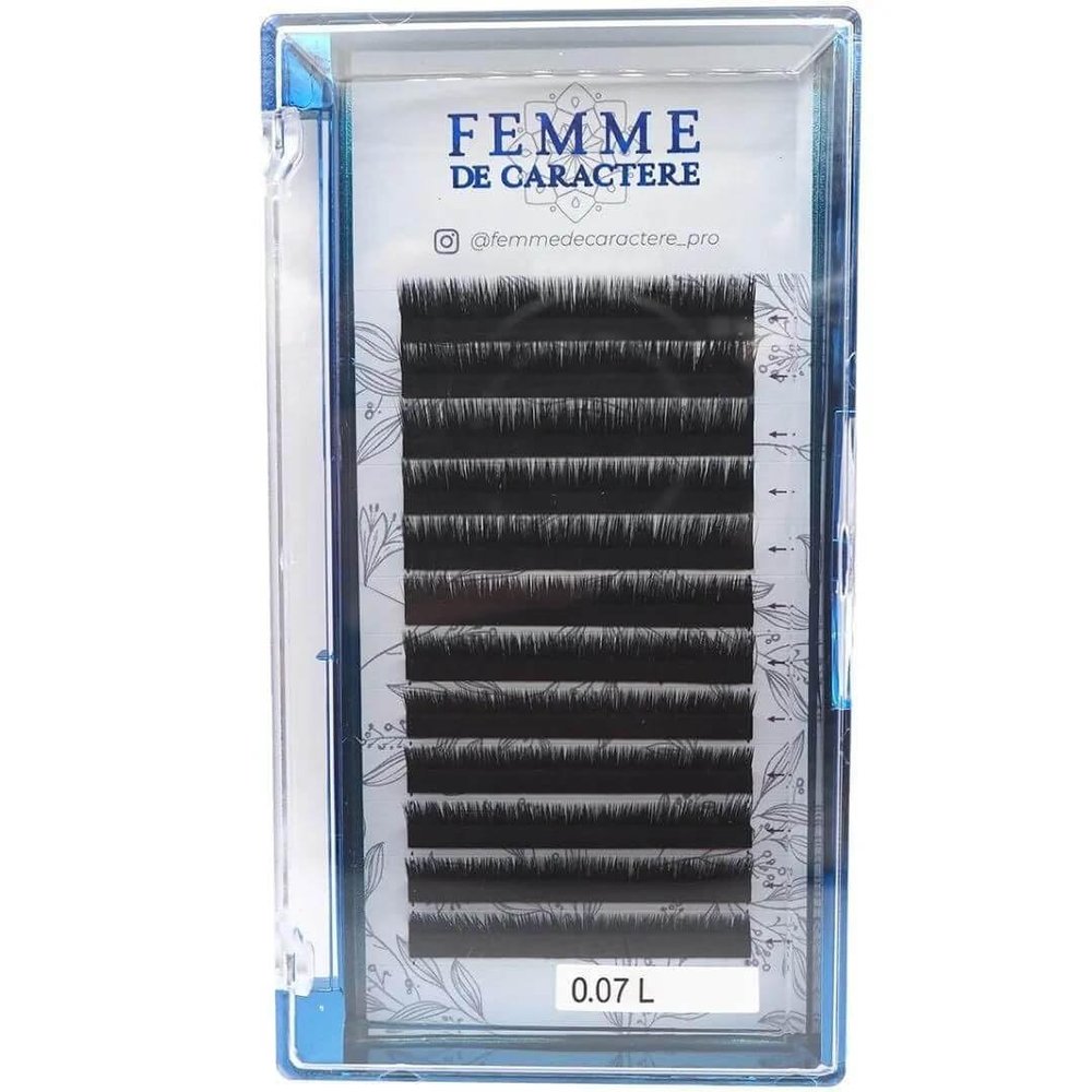 Easy Bouquet Eyelash Extensions, 9 mm (0.07 L), Femme de Caractère