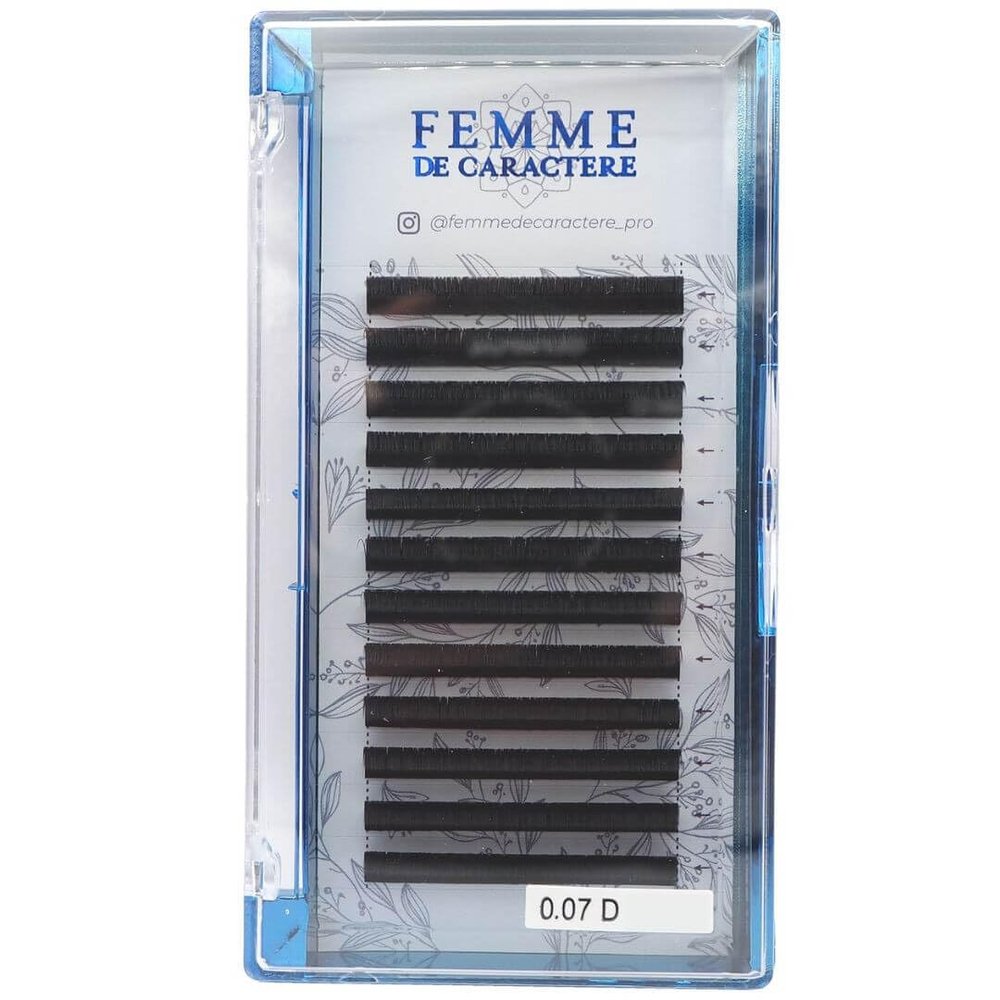 Easy Bouquet Eyelash Extensions 7 mm (0.07-D) Femme de Caractère