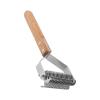 TANIQIACA 2-in-1 Stainless Steel Grooming Rake for Dogs and Cats view 2