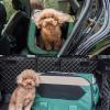 Foldable Dog Travel Crate for Car and Home, 600D Waterproof Fabric, Brown, M 60 × 35 × 35 view 3