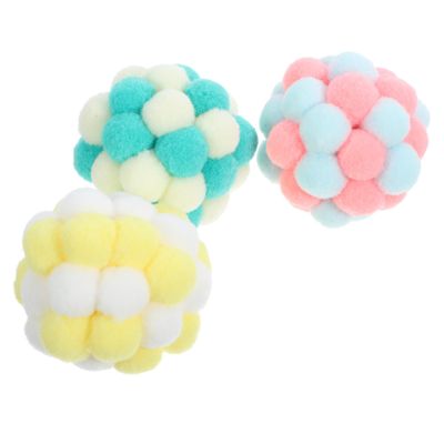 CIYODO 3-Piece Cat Toy Balls with Bells