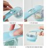 Dog Bath Brush with Silicone Shampoo Dispenser, Blue view 2