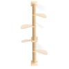cadciehe 4-Level Floor-to-Ceiling Wall-Mounted Cat Tower view 1