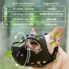 PETCUTE Basket Muzzle for Dogs, Breathable Silicone Muzzle with Adjustable Straps, Size L view 3