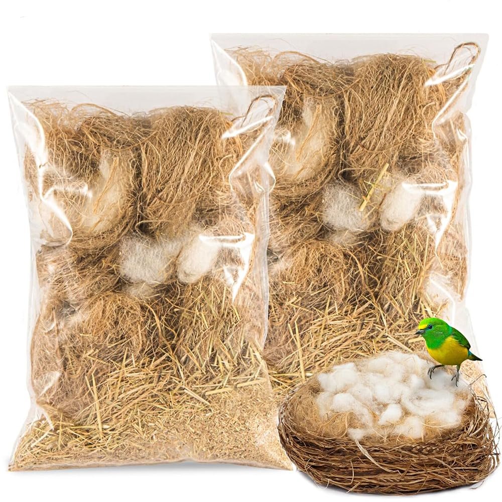 Natural Mixed Nesting Material for Pet Birds, 80 g