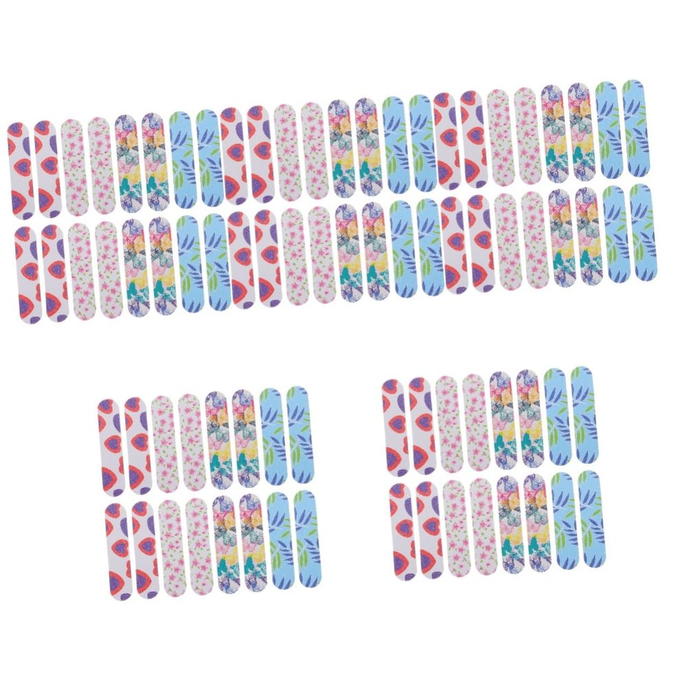 minkissy 200-Piece Colorful Mini Nail Buffers, Double-Sided