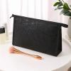Waterproof PU Leather Cosmetic Bag, L, Pink view 2