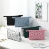 Waterproof PU Leather Cosmetic Bag, L, Pink view 4
