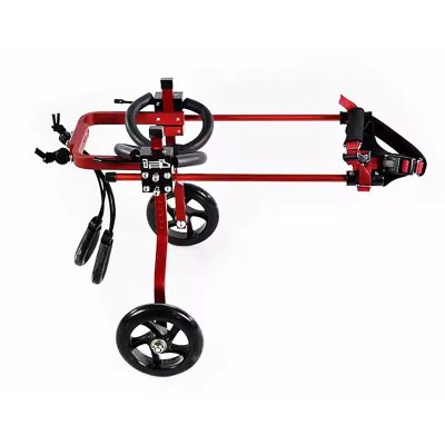 Dog Wheelchair for Rear-Leg Support, Adjustable, Red, Size XL B