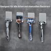 Wobestod 6-Pack Self-Adhesive Razor Holders, No Drilling, Stainless Steel, Silver view 4