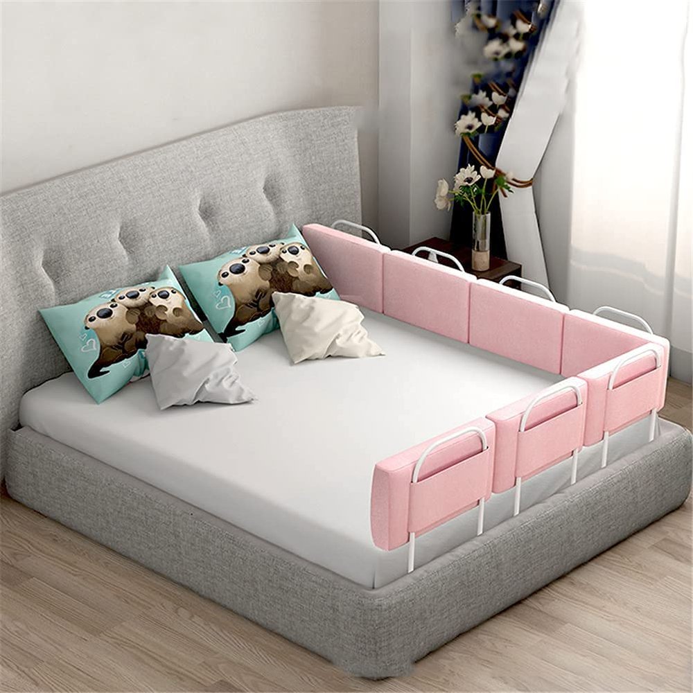 Bed Safety Rail for Children's Beds, 1.52 m, Universal, 60 cm, Pink