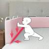 Bed Safety Rail for Children's Beds, 1.52 m, Universal, 60 cm, Pink view 4