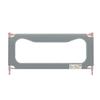 Children’s Bed Rail Safety Guard, Vertical Lift, Gray, 200 cm view 1
