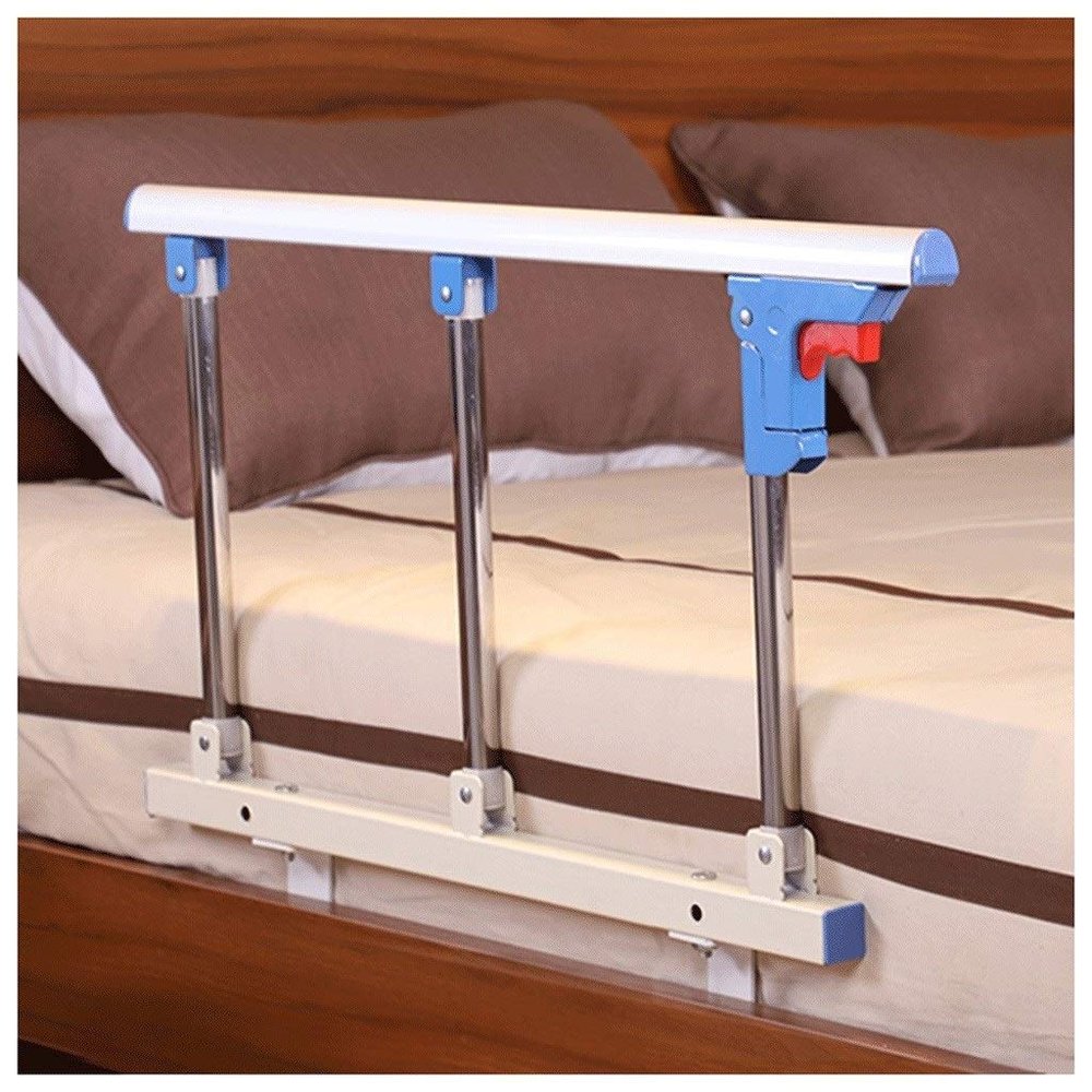 Folding Bed Rail for Older Adults, Safety Guard Rail with Handle