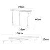 Folding Bed Rail for Older Adults, Safety Guard Rail with Handle view 2