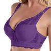 Women's Alluring Lace Gathered Bra with Adjustable Straps, White Lace Bodysuit view 1