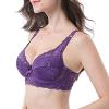 Women's Alluring Lace Gathered Bra with Adjustable Straps, White Lace Bodysuit view 2