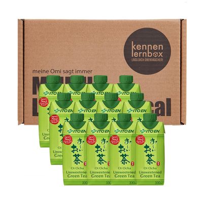Introductory Box | Ito En Oi-Ocha Unsweetened Green Tea | 12-Pack (12 x 330 ml)