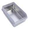 Large Stainless Steel Cat Litter Box, Splash-Proof, Leakproof, Rust-Resistant (L) view 3