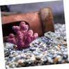 Artificial Coral Ornaments for Aquarium, Purple, 3-Piece Resin Set view 2