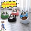 Stainless Steel Cat Bowl with Non-Slip Base, 15° Tilted, Green, 100 mL view 2