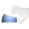 Stainless Steel Cat Bowl with Non-Slip Base, 15° Tilted, Green, 100 mL view 3