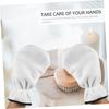 Spa Hand Mask Gloves, 1 Pair, White Polyester view 3