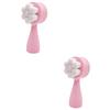 Beavorty 2-Piece Double-Sided Facial Cleansing Brushes, Pink view 1