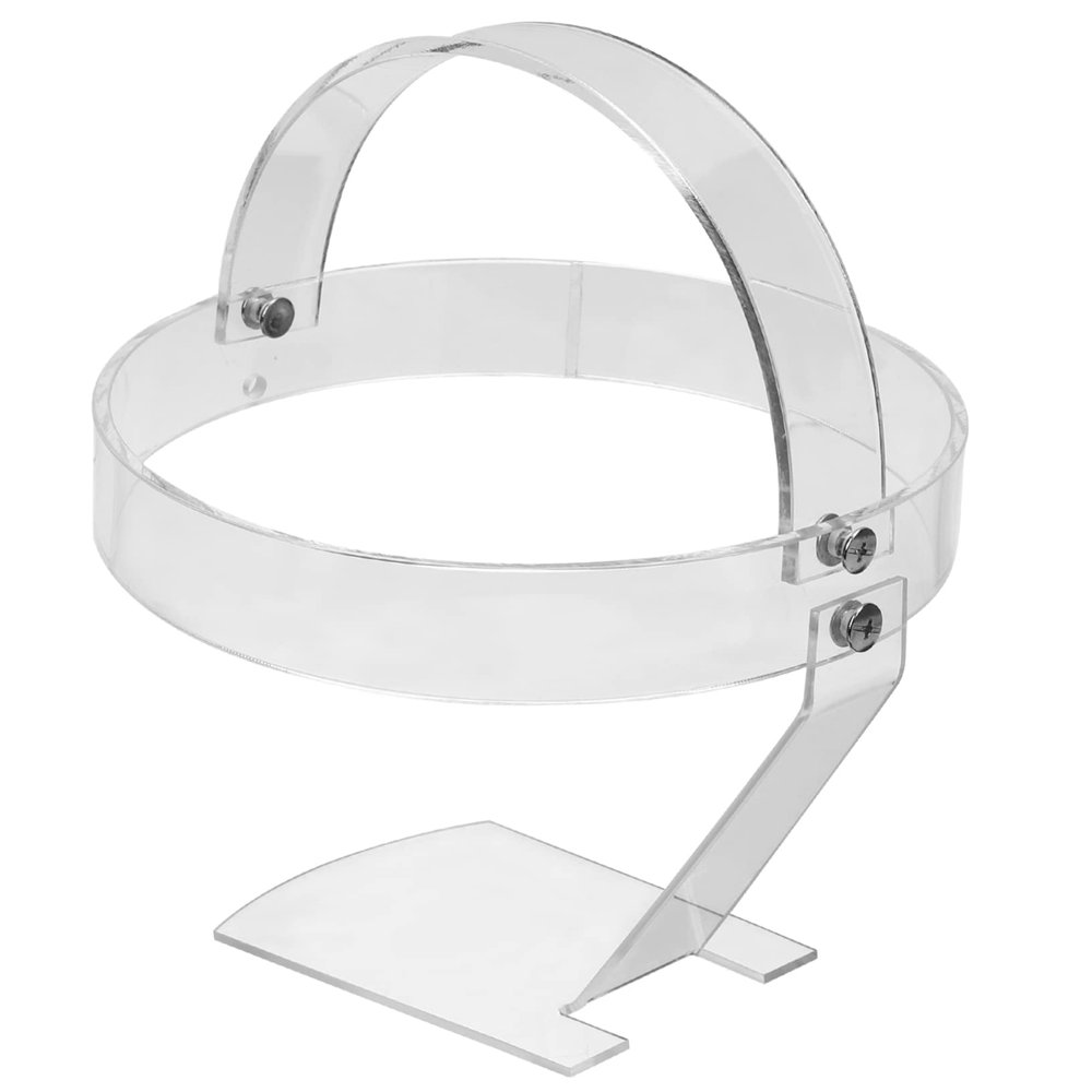 CHILDWEET Round Transparent Acrylic Hat Stand for Wigs and Hats