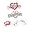 SEWOART 2-Pack Heart-Shaped Hairpins for Dogs view 2