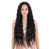Long Deep-Wave Ombre Blonde Synthetic Lace Wig view 1