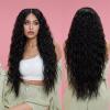 Long Deep-Wave Ombre Blonde Synthetic Lace Wig view 2