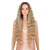 Long Deep-Wave Ombre Blonde Synthetic Lace Wig view 3