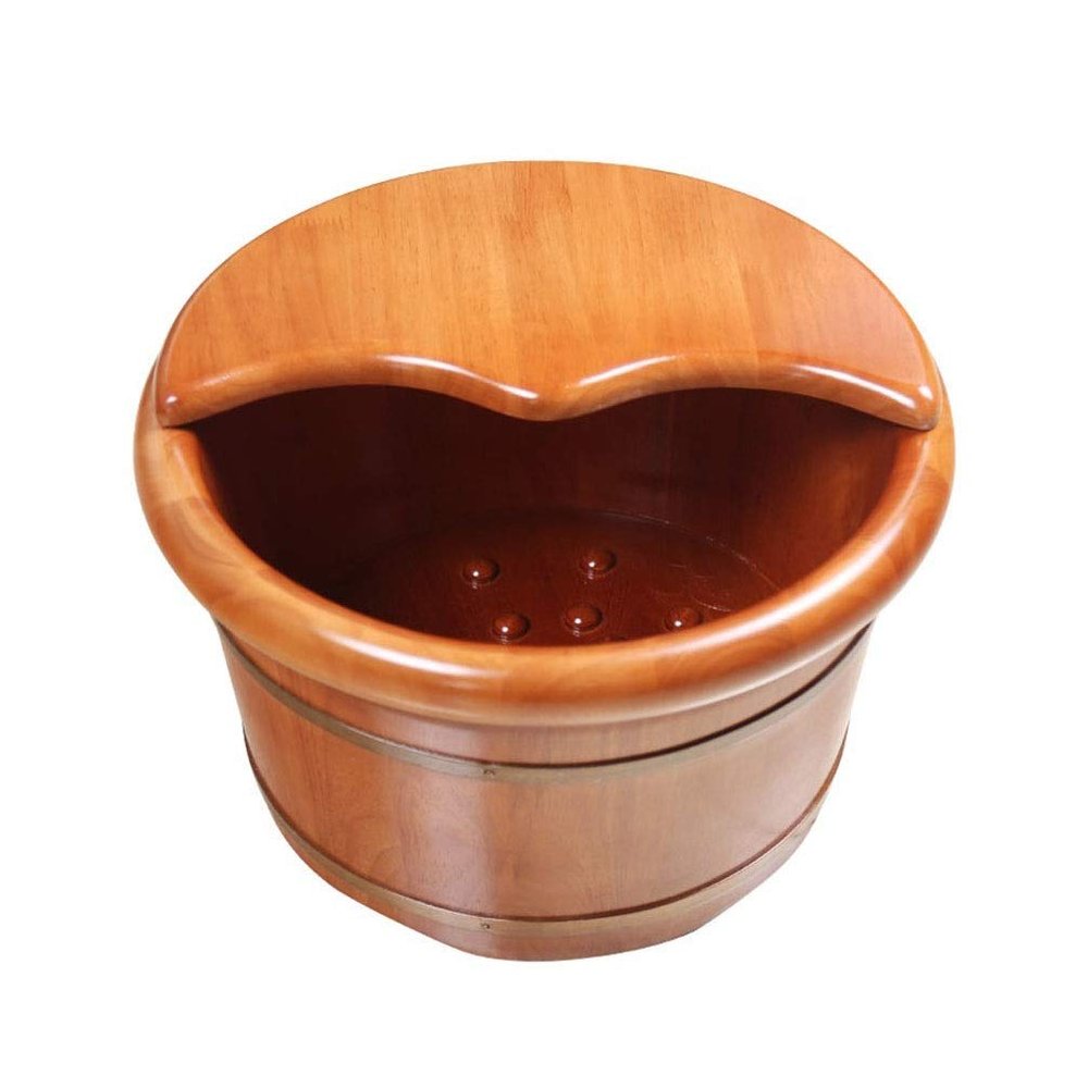 GSKDBCC GIUIN Wooden Barrel-Shaped Foot Bath, Relaxing Foot Soak Tub, Large Foot Basin Made of Thickened Material