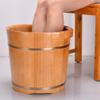 Wooden Foot Bath Bucket with Lid, Solid Oak, Size B view 4