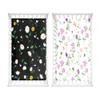 Hiseng 2-Pack Baby Fitted Sheets for Oval & Rectangular Mattresses, Soft Microfiber, 40 x 80 cm, Flower 8 view 1