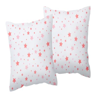 TiCAA 2-Piece Pillow Set, 40 x 40 cm, with Design