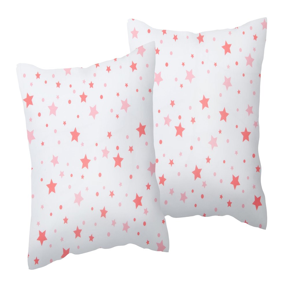 TiCAA 2-Piece Pillow Set, 40 x 40 cm, with Design